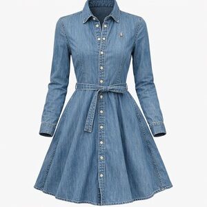 Ralph Lauren Denim Shirt Dress – girls Size 10